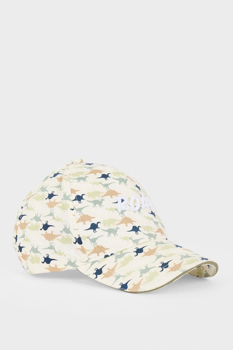 DeFacto Beige Boy Boy Dinosaur Patterned Cotton Cap Casual - Image 2